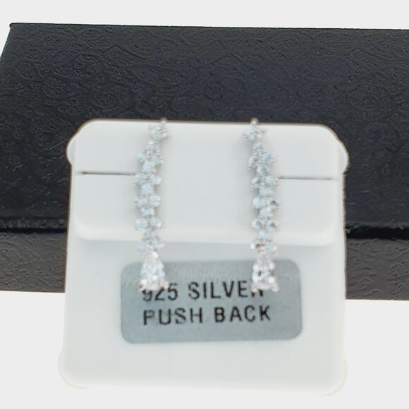 925 sterling silver luxury CZ earrings for women/girls, Best forRJUS2204 - Picture 7 of 9